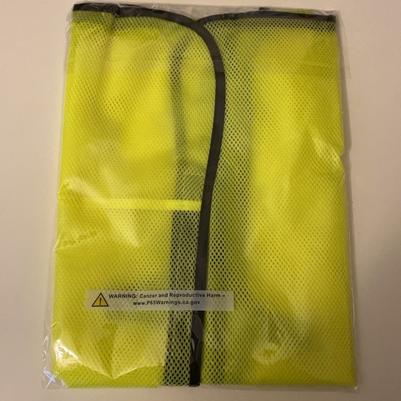 General Purpose Hi-Vis Safety Vest - Non-Reflective, Lime, S/XL - Picture 5 of 8